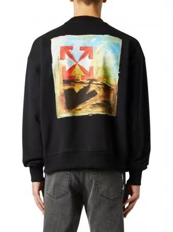 OFFWHITE (OW) environmental limited logo red arrow sweatshirt