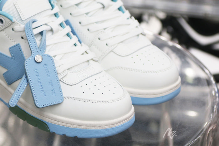 OFF-WHITE White & Blue Out Of Office Sneakers