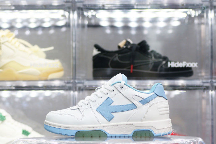 OFF-WHITE White & Blue Out Of Office Sneakers