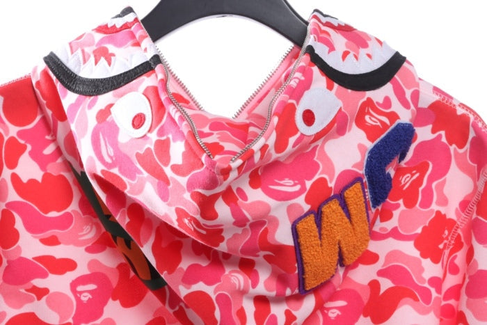 BAPE Classic Shark Mouth Camouflage Zip Hoodie