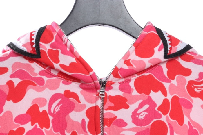 BAPE Classic Shark Mouth Camouflage Zip Hoodie