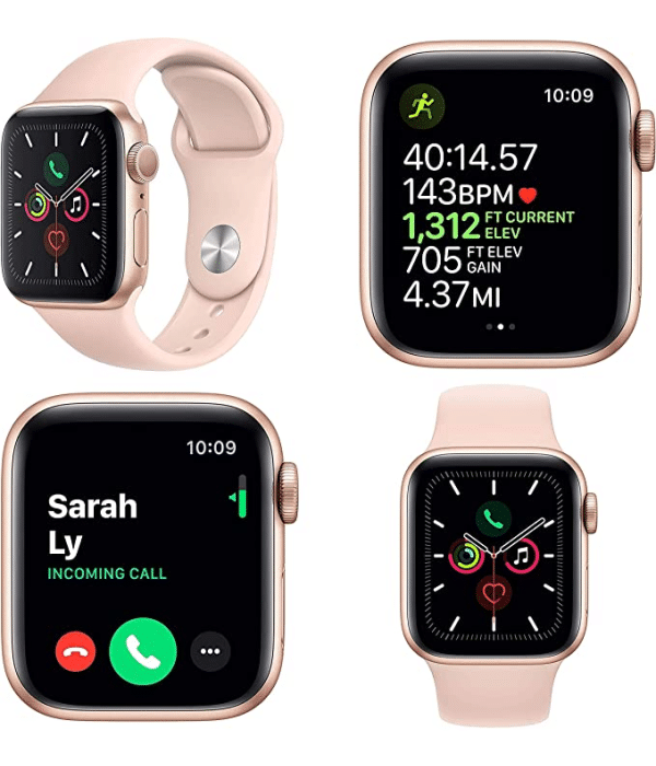Apple Watch Series 4 44mm (GPS + Cellular) - Gold Aluminium Case with Pink Sand Sport Band