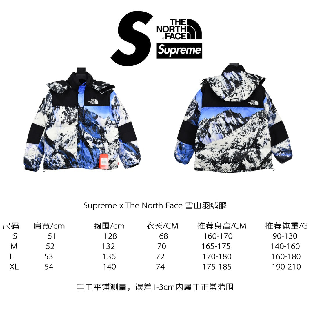 Suprem3 x THE NORTH FACE TNF Down Jacket