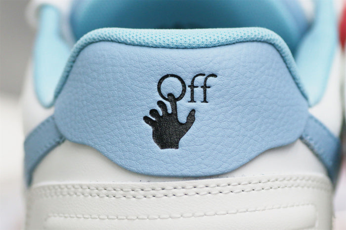 OFF-WHITE White & Blue Out Of Office Sneakers