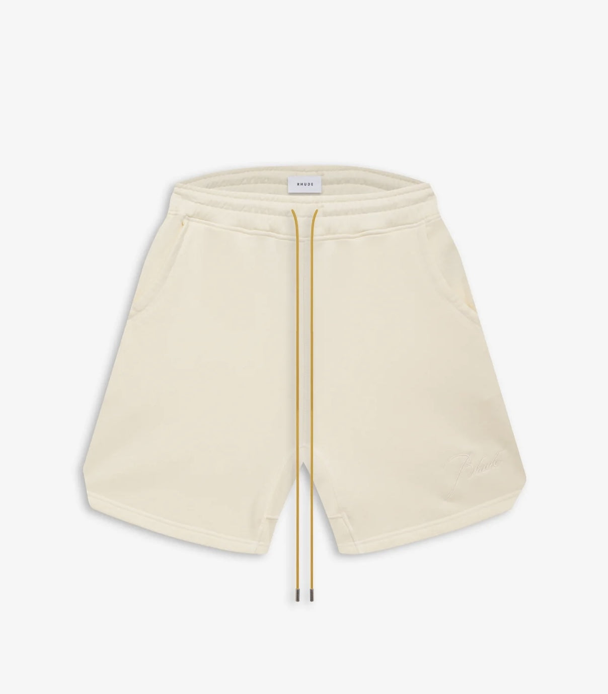 RHUDE monogram logo embroidered drawstring shorts