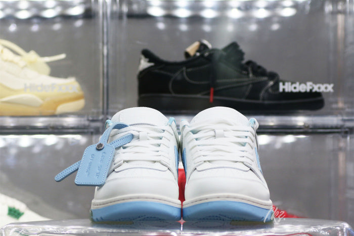 OFF-WHITE White & Blue Out Of Office Sneakers