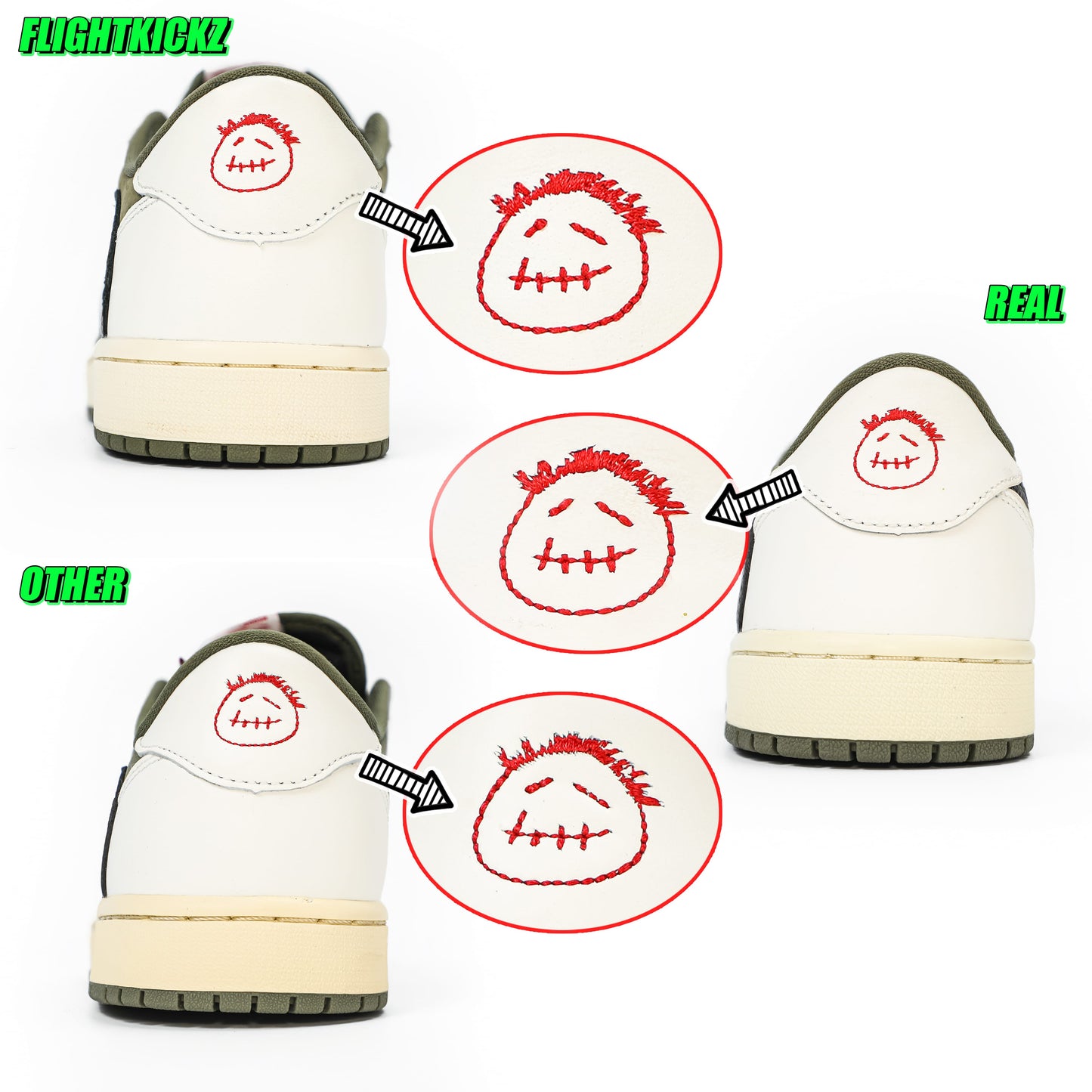 US Warehouse:Travis Scott x Air Jordan 1 ' Medium Olive' (LN5 A1 Batch)