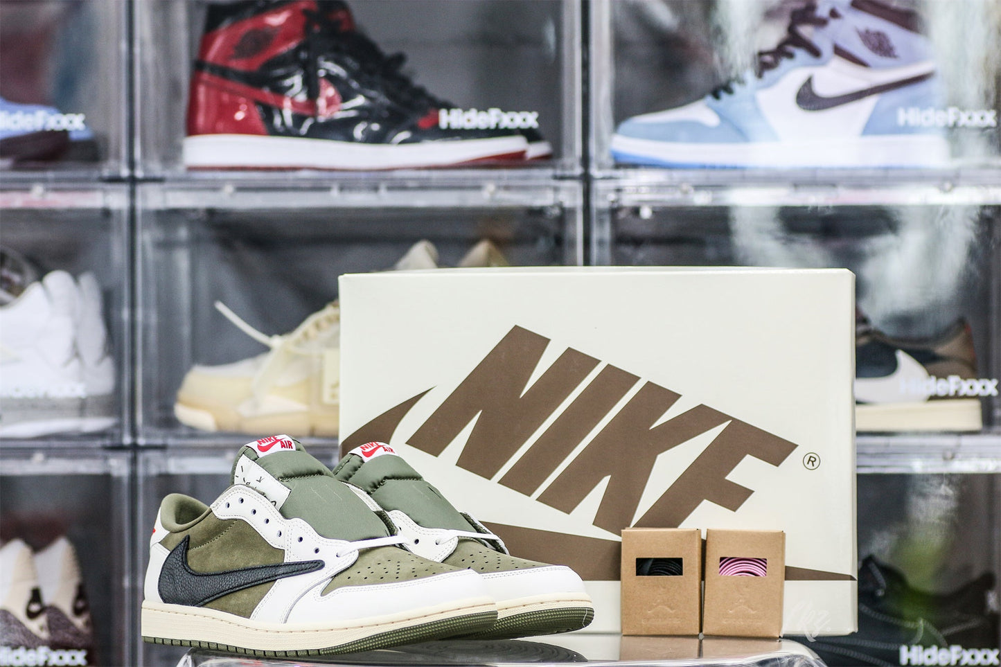 US Warehouse:Travis Scott x Air Jordan 1 ' Medium Olive' (LN5 A1 Batch)