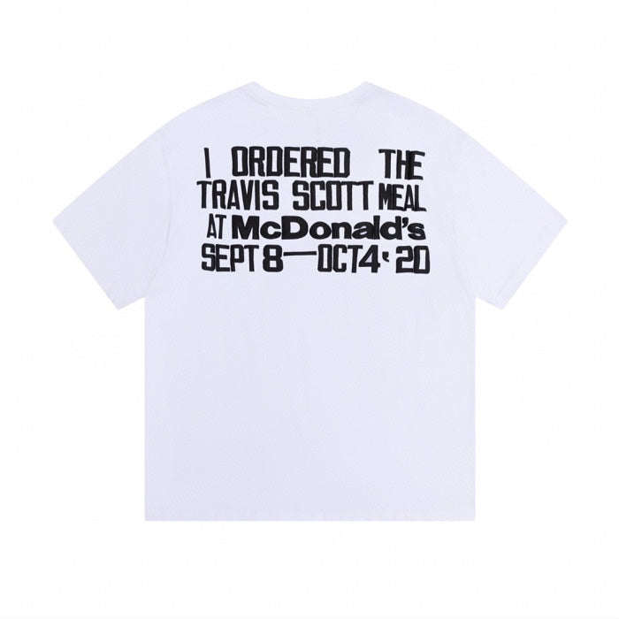 Travis Scott Foam hamburger mouth pattern short sleeves