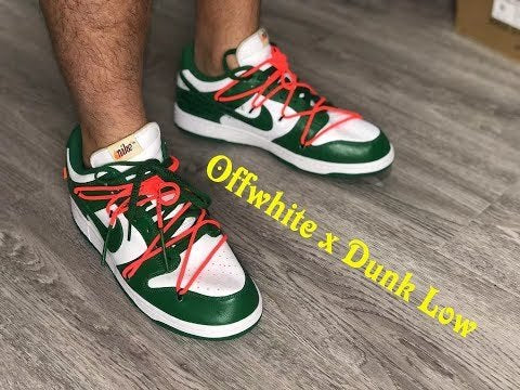Off White X Nike SB Dunk Pine Green 2019(LN5 A1 Batch)