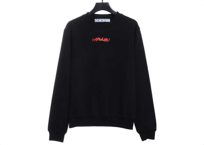 OFFWHITE (OW) environmental limited logo red arrow sweatshirt