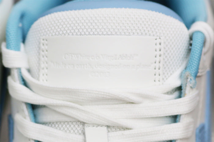 OFF-WHITE White & Blue Out Of Office Sneakers