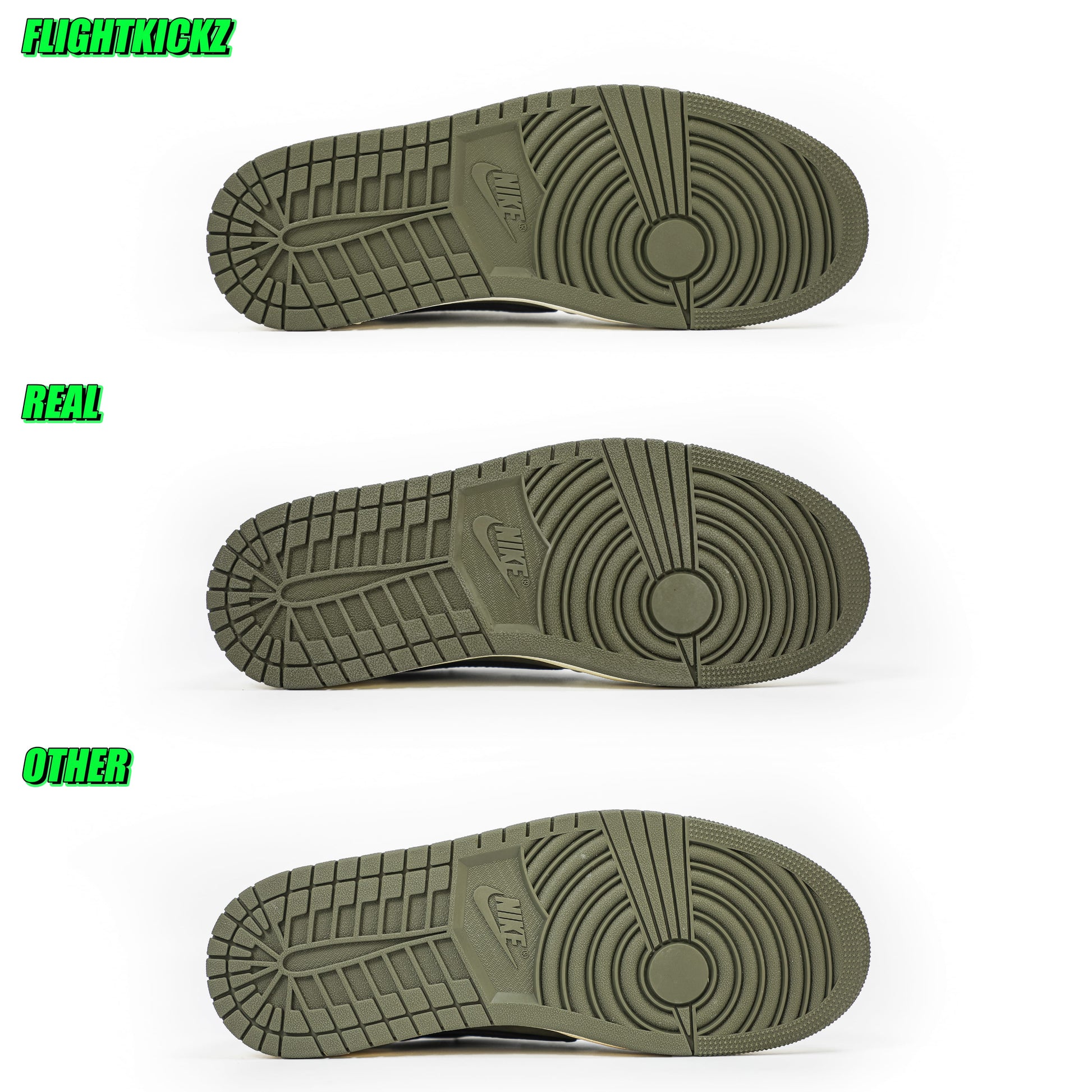 US Warehouse:Travis Scott x Air Jordan 1 ' Medium Olive' (LN5 A1 Batch)