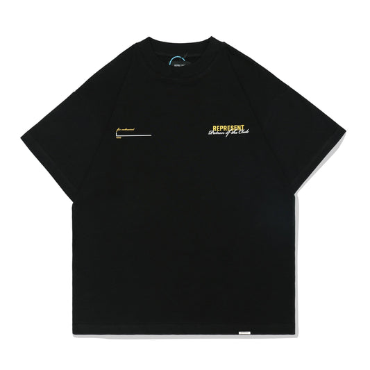 Represent X Manchester limited slogan print short-sleeved T-shirt black