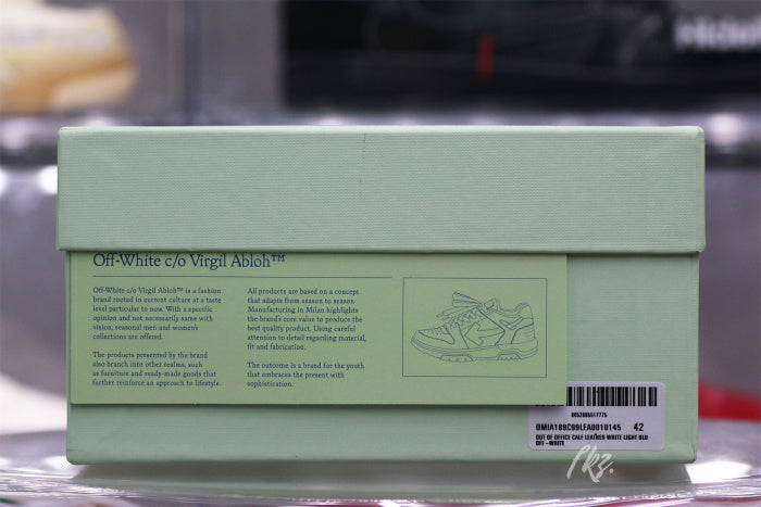 OFF-WHITE White & Blue Out Of Office Sneakers