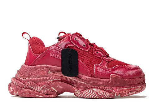 Balenciag* Triple S Sneaker 'Dark Red'