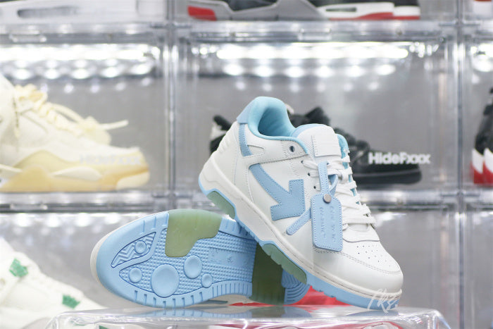 OFF-WHITE White & Blue Out Of Office Sneakers