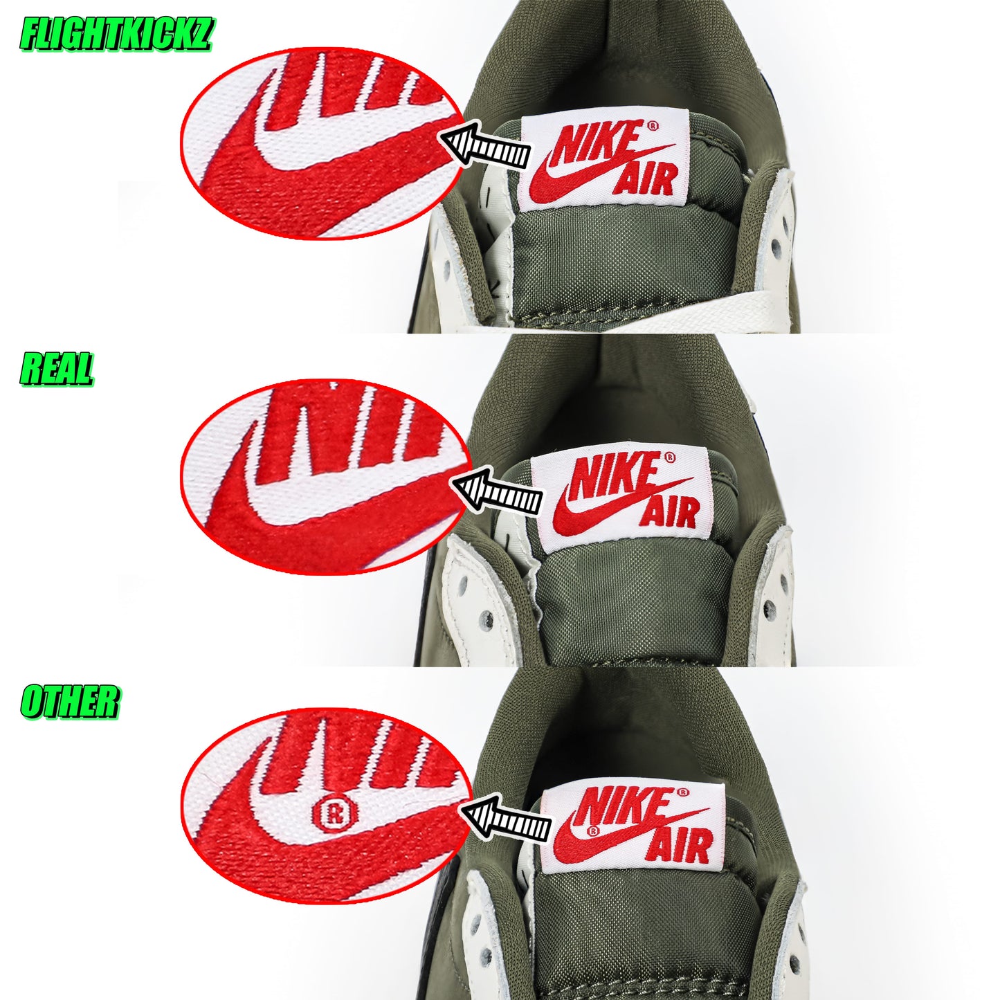 US Warehouse:Travis Scott x Air Jordan 1 ' Medium Olive' (LN5 A1 Batch)