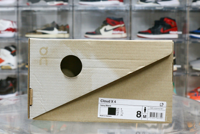 On Running Cloud X 4Ivory Black