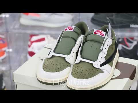 US Warehouse:Travis Scott x Air Jordan 1 ' Medium Olive' (LN5 A1 Batch)