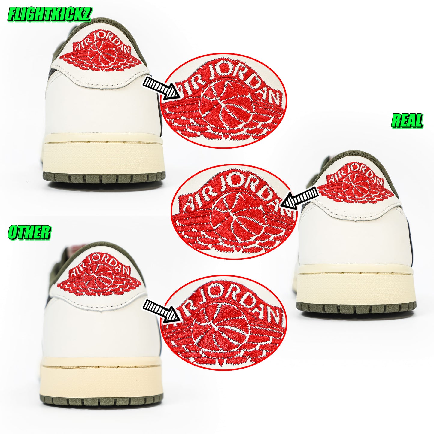 US Warehouse:Travis Scott x Air Jordan 1 ' Medium Olive' (LN5 A1 Batch)